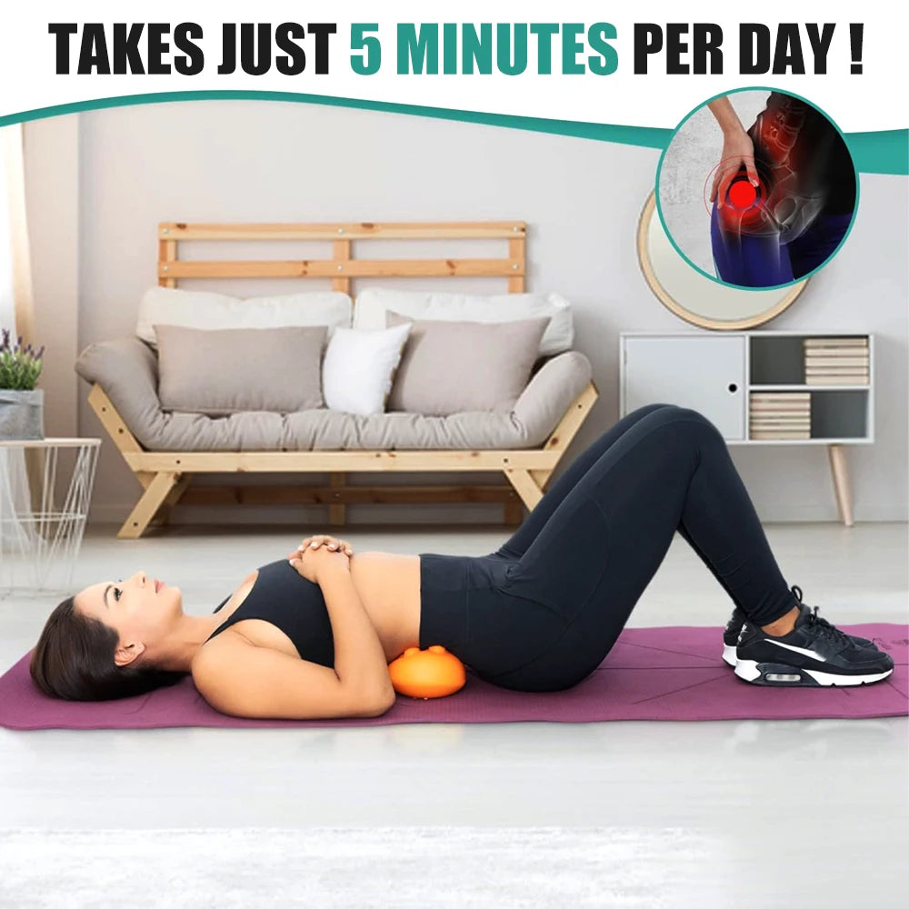 High Quality Sciatica Massager Deep Tissue Tool for Lower Back & Butt - 14 Trigger Points Myofascial Release for Hip, Glute, Pelvic, SI Joint, and Psoas Pain Relief - Compact & Portable - PhysioFitLab