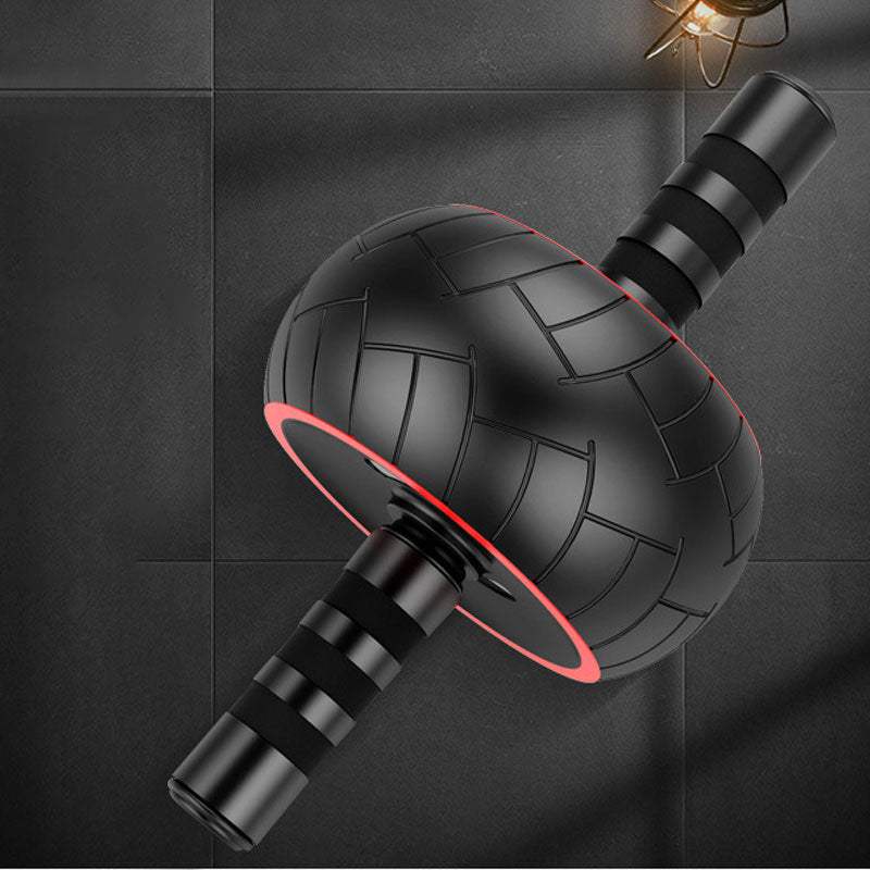 Premium Ab Roller Single Wheel Core Trainer Silent Rubber Exercise Wheel Non Slip Handles Abdominal Roller with Mat for Home Gym Daily Use Fitness