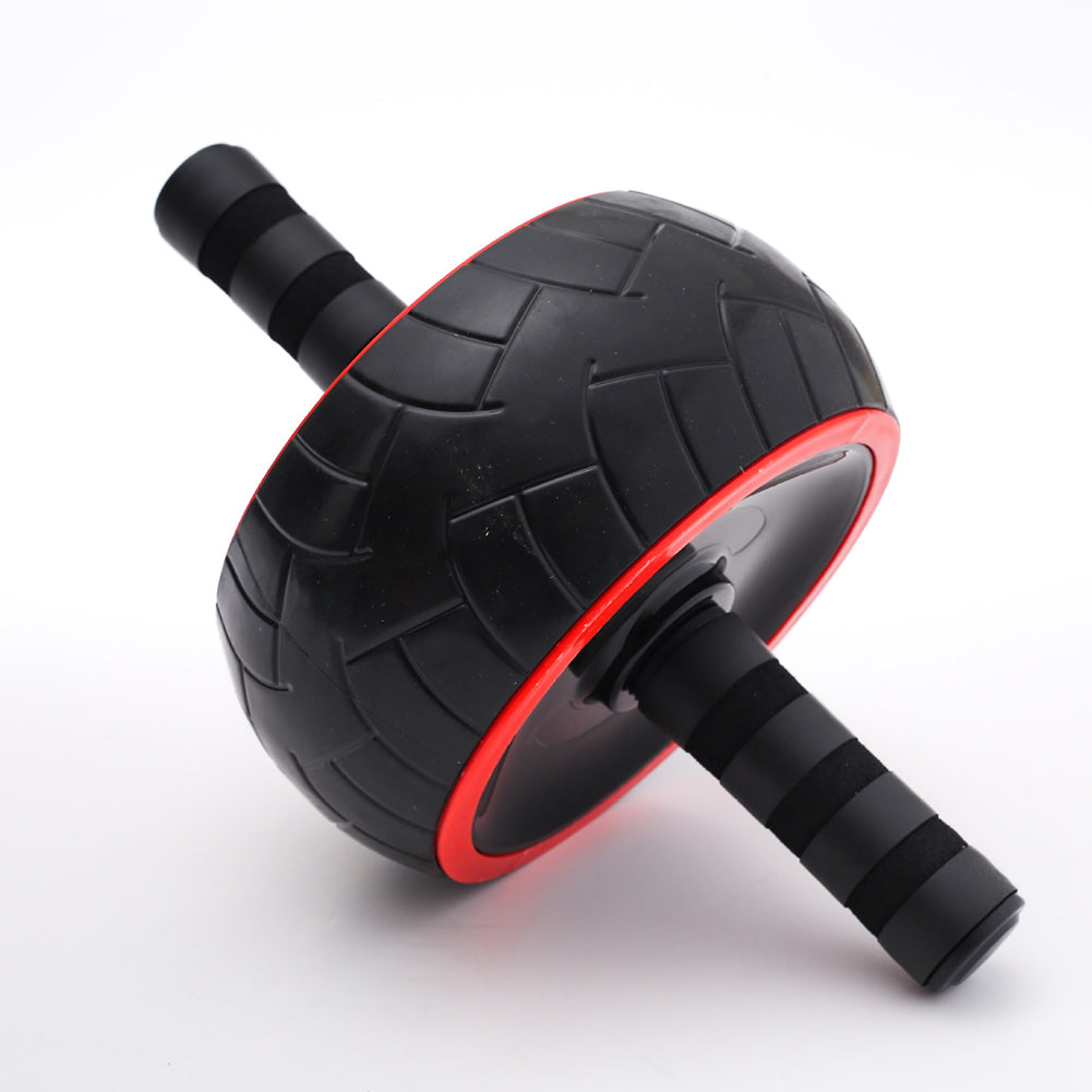 Premium Ab Roller Single Wheel Core Trainer Silent Rubber Exercise Wheel Non Slip Handles Abdominal Roller with Mat for Home Gym Daily Use Fitness