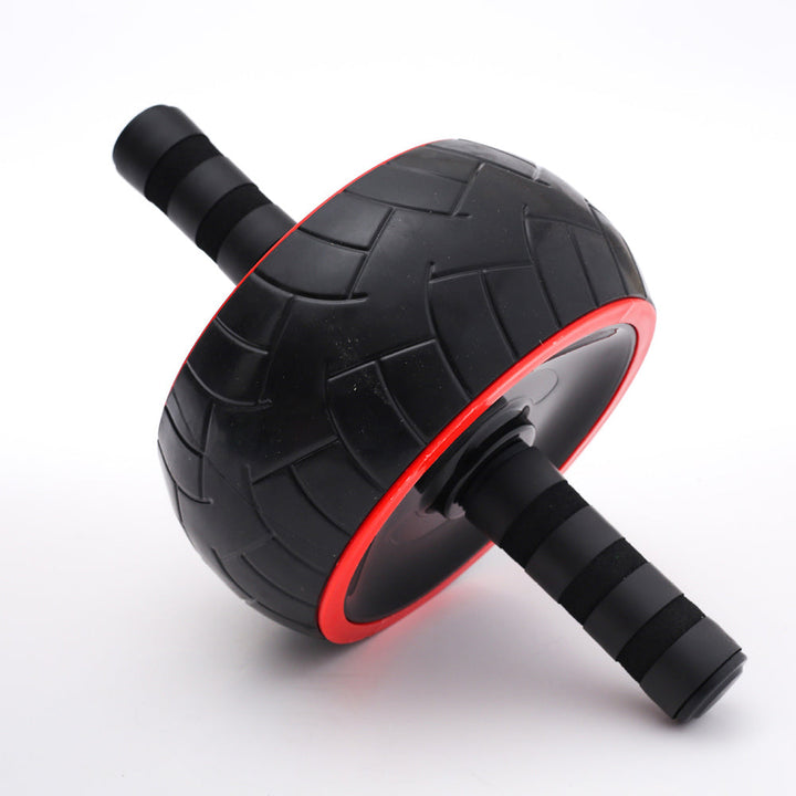 Premium Ab Roller Single Wheel Core Trainer Silent Rubber Exercise Wheel Non Slip Handles Abdominal Roller with Mat for Home Gym Daily Use Fitness