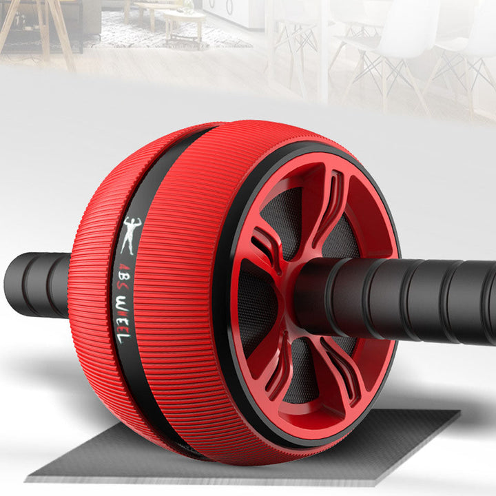 Premium Ab Wheel Roller Core Trainer Silent Abdominal Exercise Wheel with Kneeling Pad Non Slip Handles Stainless Steel for Home Gym Workout Daily Use