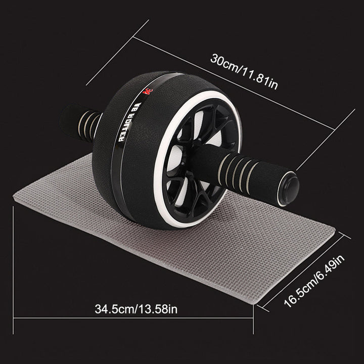 Premium Ab Wheel Roller Core Trainer Silent Abdominal Exercise Wheel with Kneeling Pad Non Slip Handles Stainless Steel for Home Gym Workout Daily Use