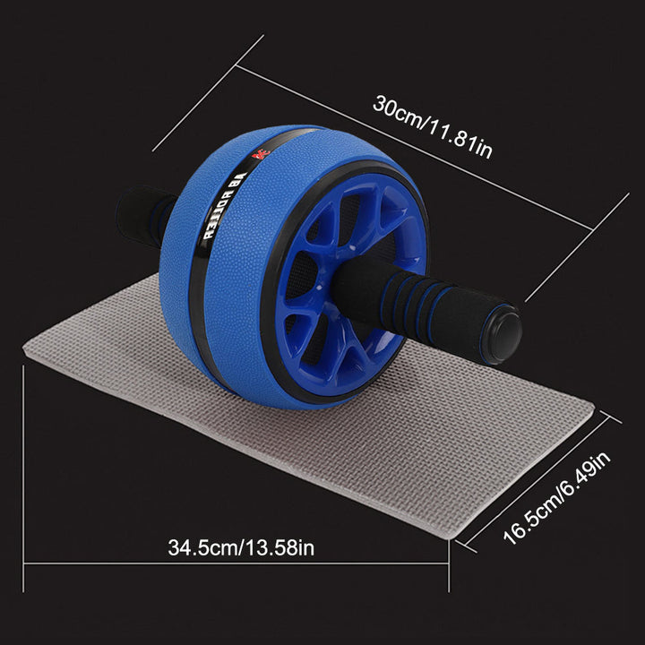 Premium Ab Wheel Roller Core Trainer Silent Abdominal Exercise Wheel with Kneeling Pad Non Slip Handles Stainless Steel for Home Gym Workout Daily Use