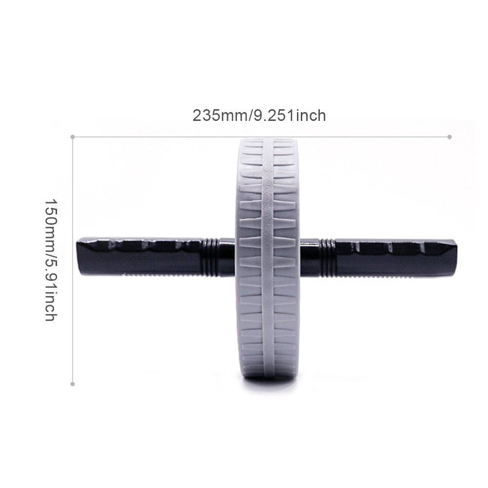 Premium Ab Wheel Roller Core Trainer Silent Abdominal Exercise Wheel with Kneeling Pad Non Slip Handles Stainless Steel for Home Gym Workout Daily Use