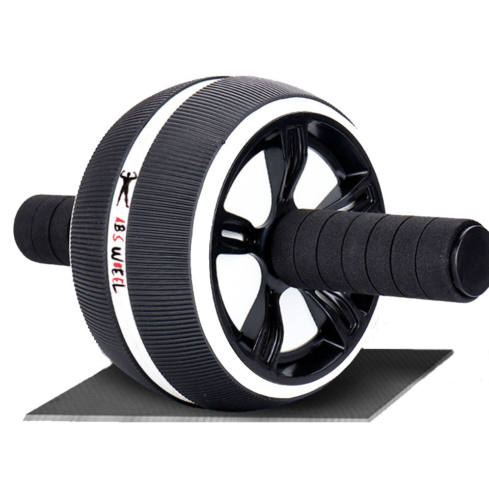 Premium Ab Wheel Roller Core Trainer Silent Abdominal Exercise Wheel with Kneeling Pad Non Slip Handles Stainless Steel for Home Gym Workout Daily Use