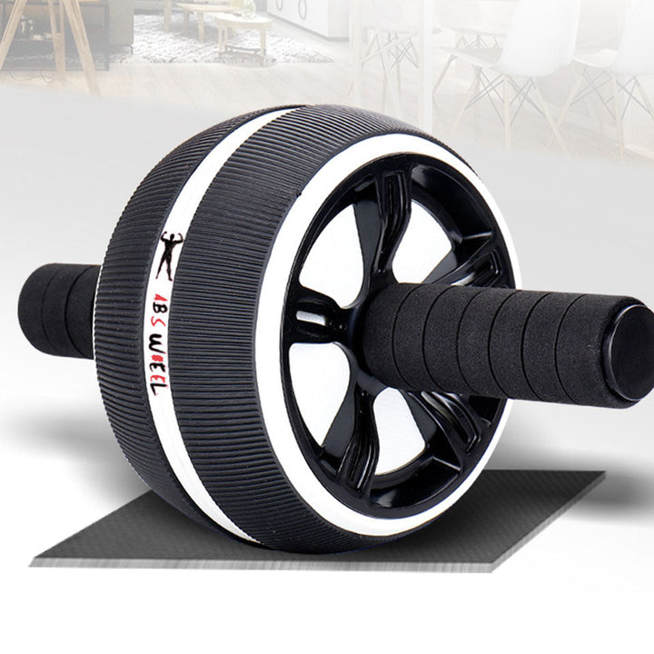 Premium Ab Wheel Roller Core Trainer Silent Abdominal Exercise Wheel with Kneeling Pad Non Slip Handles Stainless Steel for Home Gym Workout Daily Use