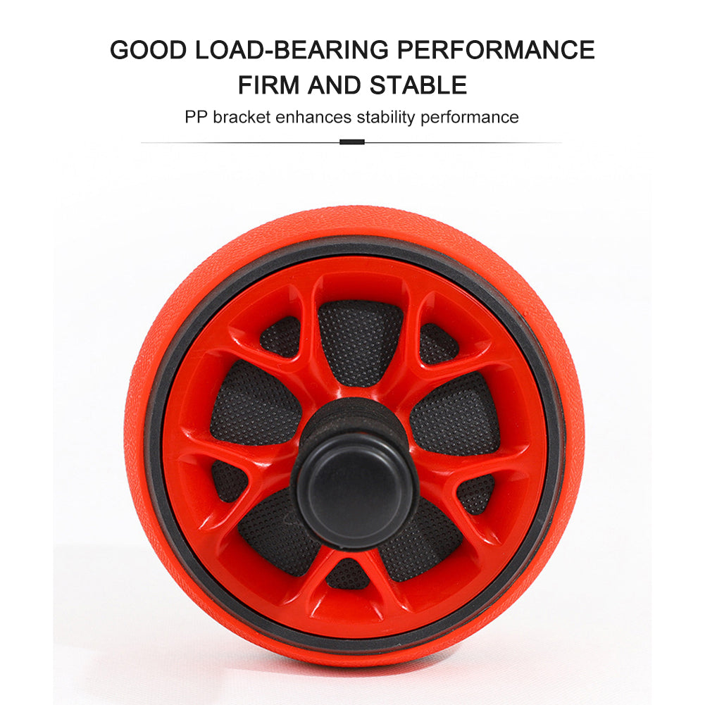 Premium Ab Wheel Roller Core Trainer Silent Abdominal Exercise Wheel with Kneeling Pad Non Slip Handles Stainless Steel for Home Gym Workout Daily Use