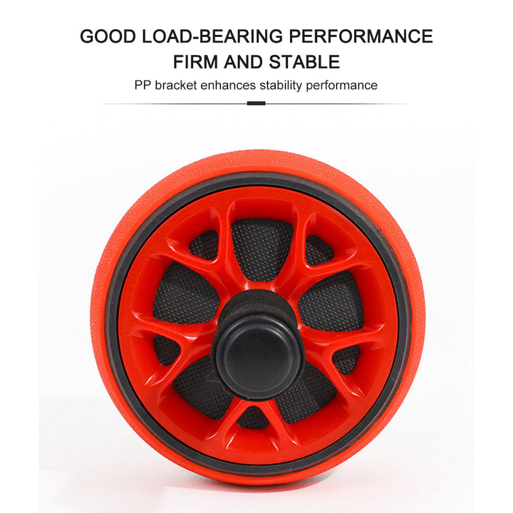 Premium Ab Wheel Roller Core Trainer Silent Abdominal Exercise Wheel with Kneeling Pad Non Slip Handles Stainless Steel for Home Gym Workout Daily Use