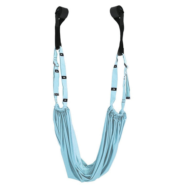 Premium Aerial Yoga Belt Adjustable Stretching Strap Elastic Support Trainer Portable Yoga Band for Pilates Stretching Fitness Home Gym Daily Use