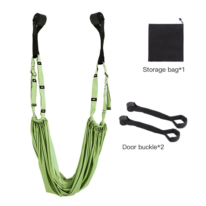 Premium Aerial Yoga Strap Adjustable Stretching Belt Inversion Training Strap Polyester Cotton with Metal Buckle Portable for Home Gym Yoga Daily Use