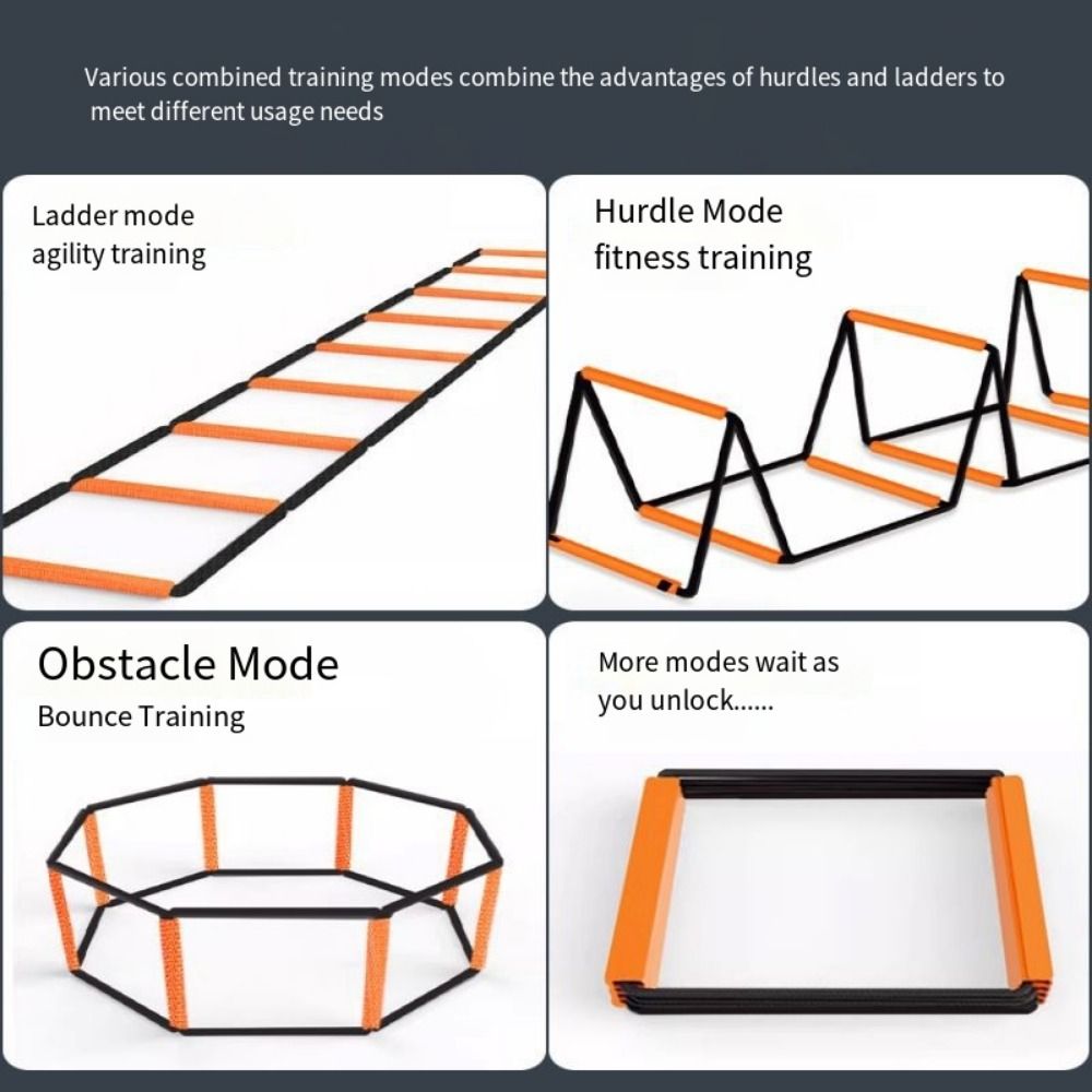 Premium Agility Ladder Speed Training Ladder Footwork Trainer Adjustable Sports Ladder with Carry Bag for Soccer Football Fitness Kids Adults Daily Use