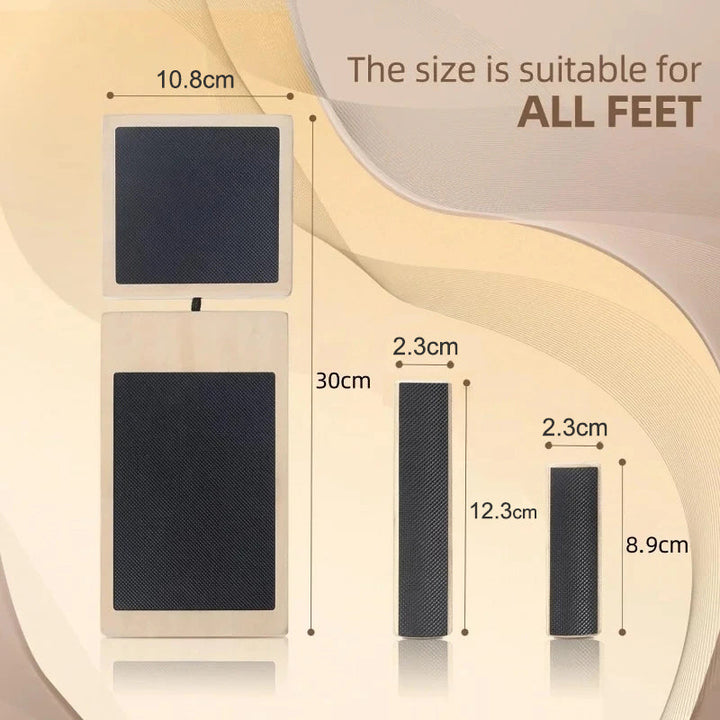 Premium Ankle Balance Board Wooden Foot Trainer Stability Board for Pilates Balance Training Foot Strength Trainer Portable 30x10.8cm Home Gym Daily Use