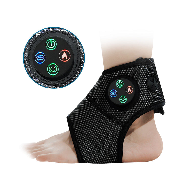 Premium Ankle Massager Air Compression Foot Massager Adjustable Intensity USB Rechargeable Lightweight Ankle Brace for Home Gym Work Daily Use Comfort