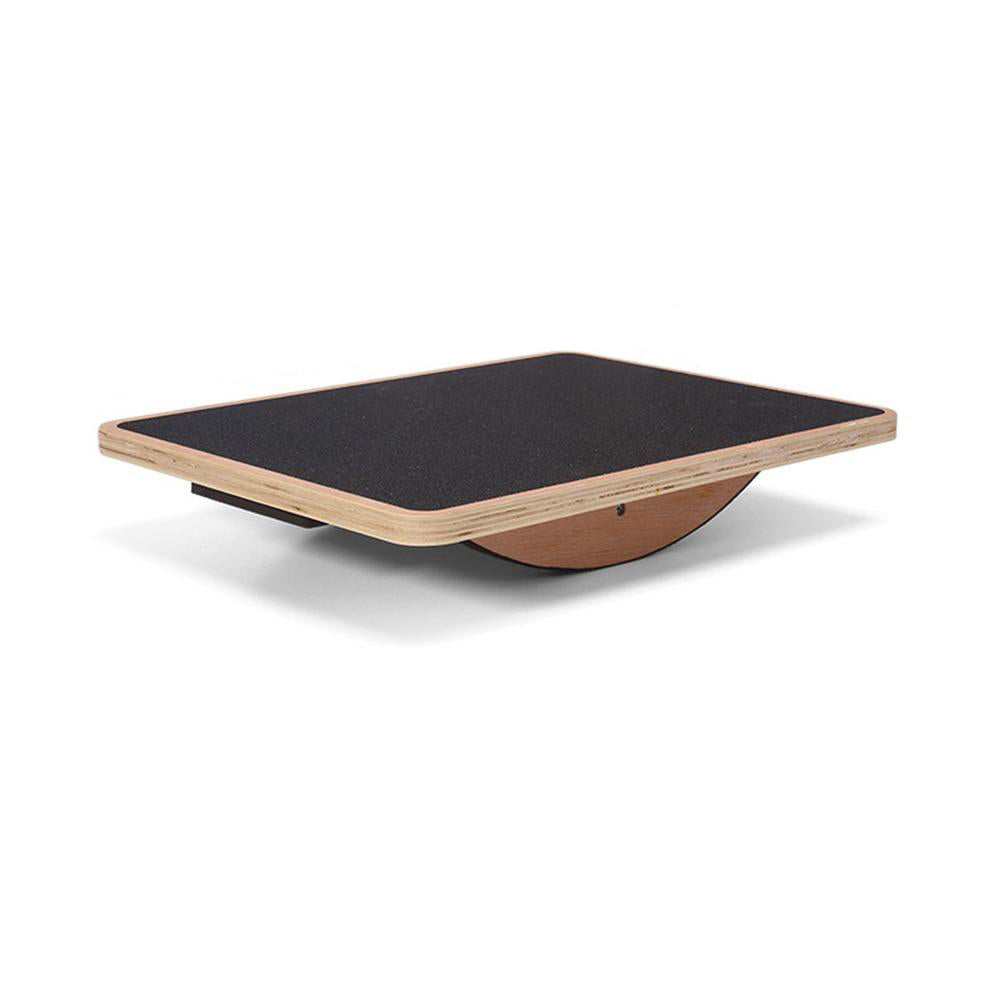 Premium Balance Board 360 Degree Wobble Trainer Anti Slip Wooden Board Rubber Base Core Stability Trainer for Home Office Gym Daily Use Fitness Training