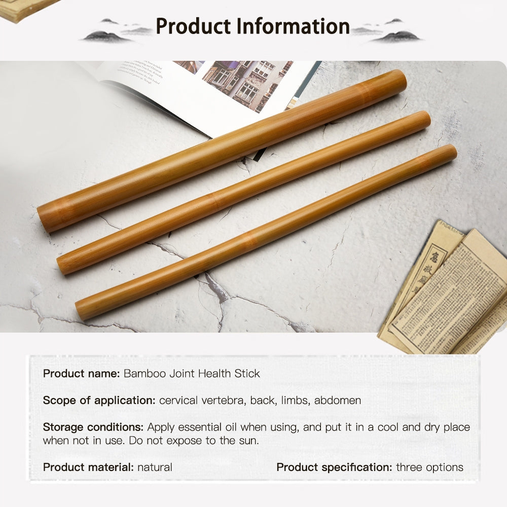 Premium Bamboo Massage Stick Set Natural Gua Sha Tools Body Massager Wooden Fascia Roller Portable Muscle Relaxation Kit for Home Gym Travel Daily Use