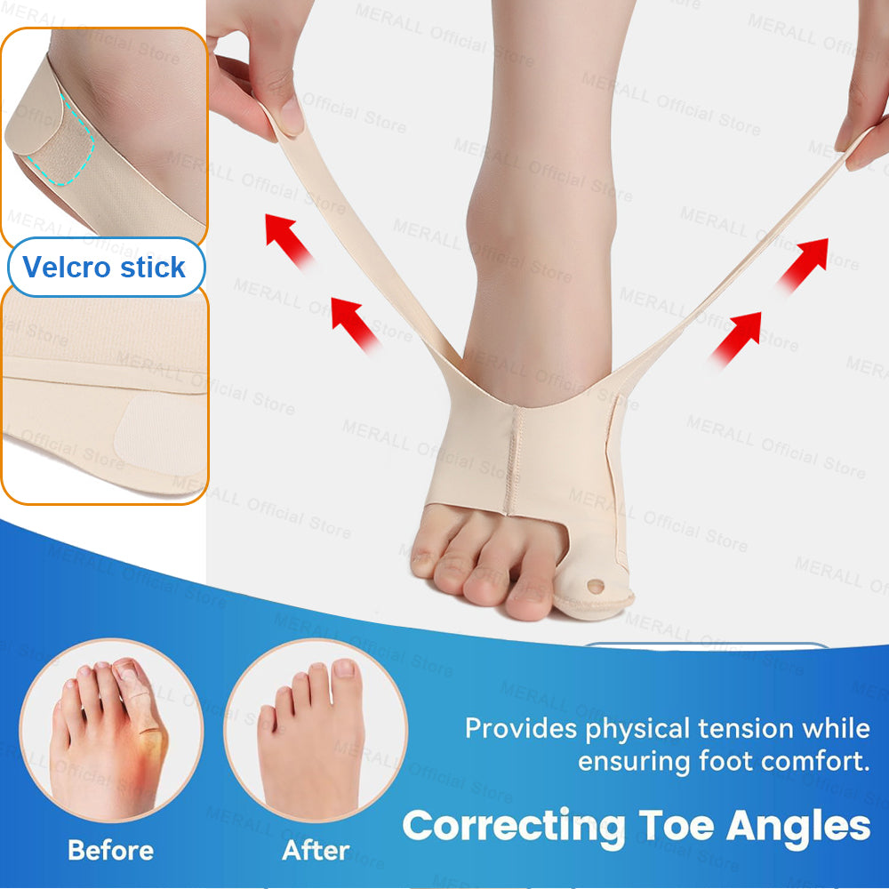 Premium Bunion Socks Toe Separator Adjustable Foot Support Breathable Ergonomic Fit Left Right Options Sizes M L for Daily Use Walking Comfort Fit