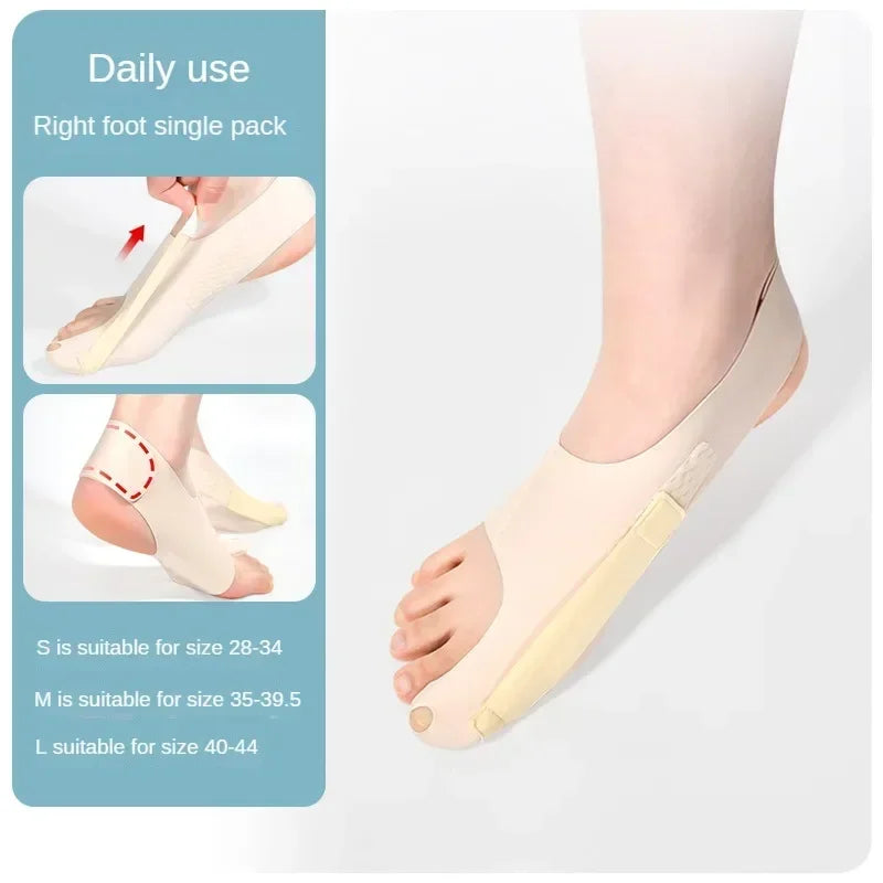 Premium Bunion Socks Toe Separator Adjustable Foot Support Breathable Ergonomic Fit Left Right Options Sizes M L for Daily Use Walking Comfort Fit
