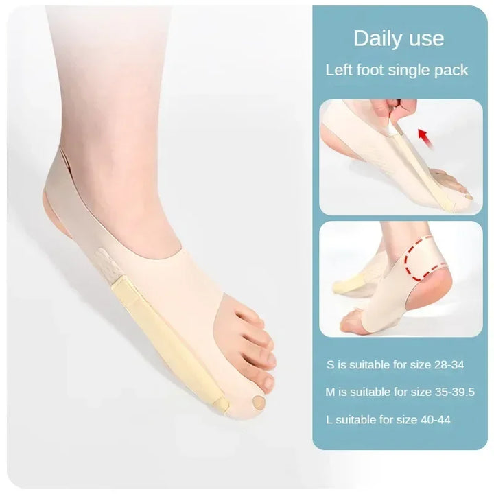 Premium Bunion Socks Toe Separator Adjustable Foot Support Breathable Ergonomic Fit Left Right Options Sizes M L for Daily Use Walking Comfort Fit