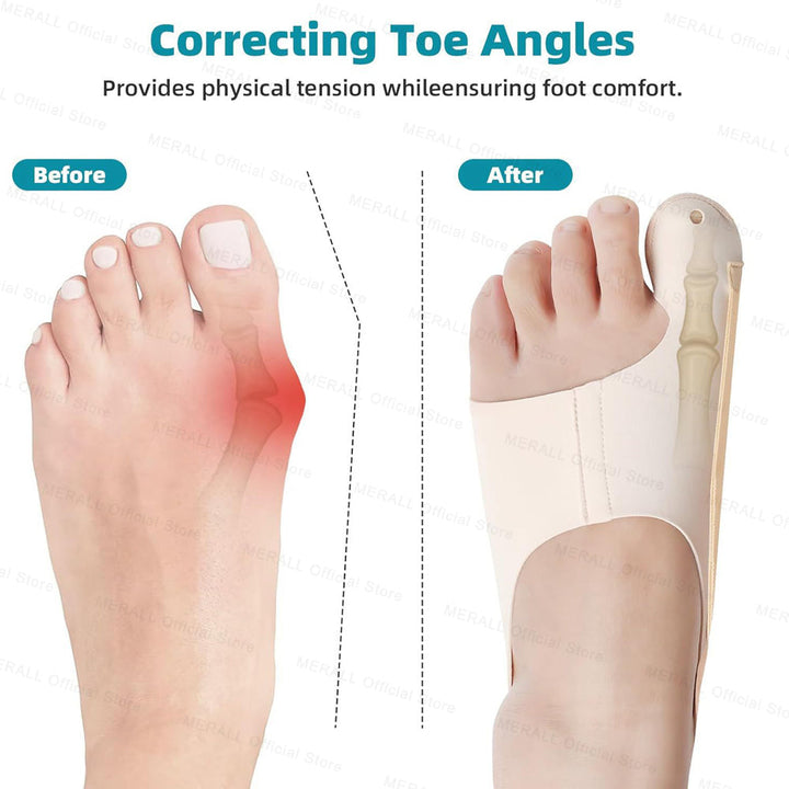 Premium Bunion Socks Toe Separator Adjustable Foot Support Breathable Ergonomic Fit Left Right Options Sizes M L for Daily Use Walking Comfort Fit