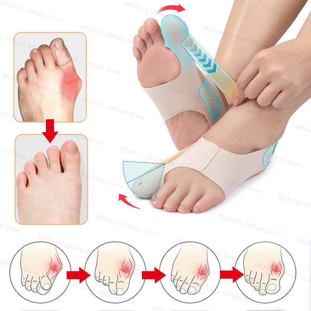 Premium Bunion Socks Toe Separator Adjustable Foot Support Breathable Ergonomic Fit Left Right Options Sizes M L for Daily Use Walking Comfort Fit