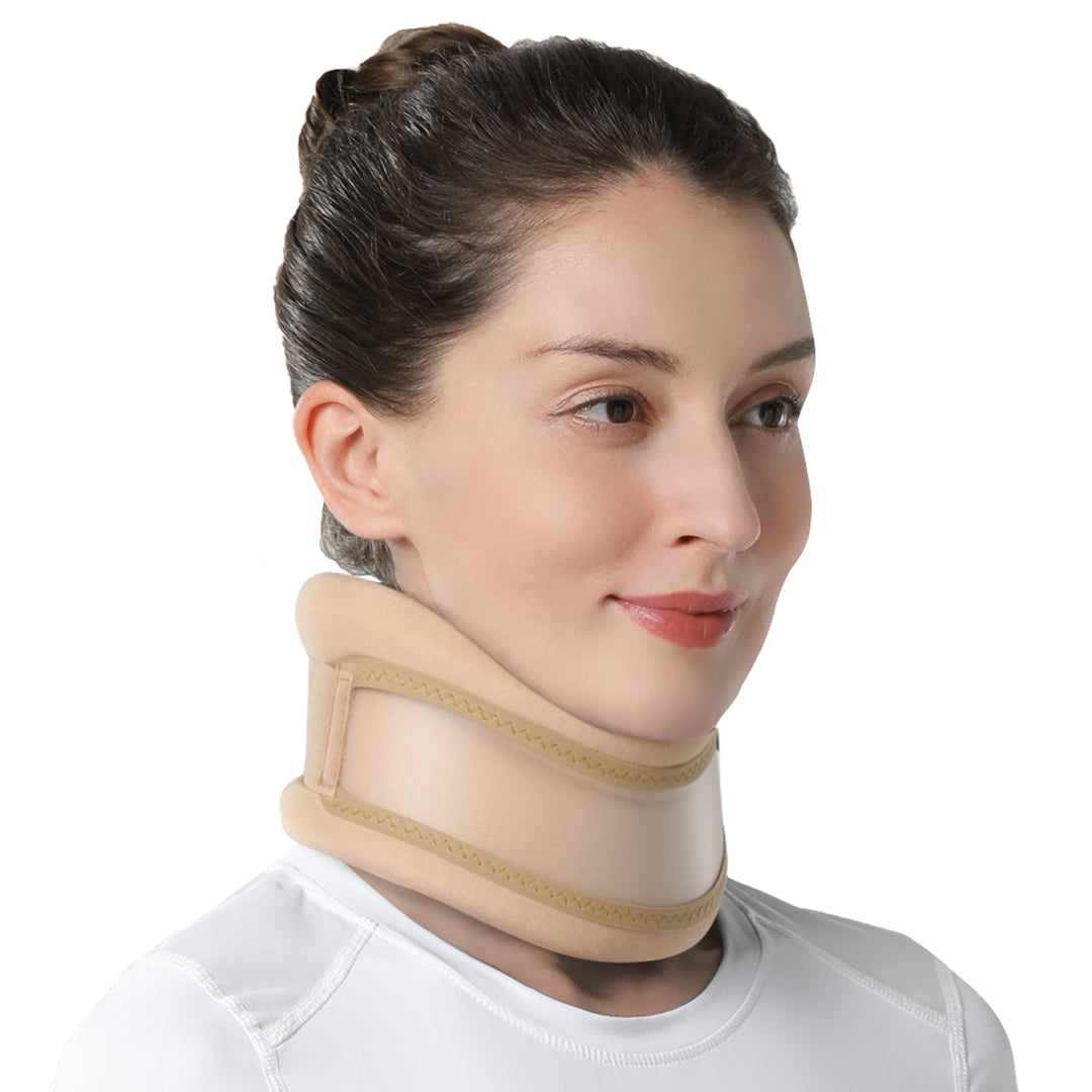 Premium Cervical Collar Neck Brace Adjustable Foam Neck Support Breathable Soft Collar for Sleep Work Travel Comfort Fit Sizes S to XL