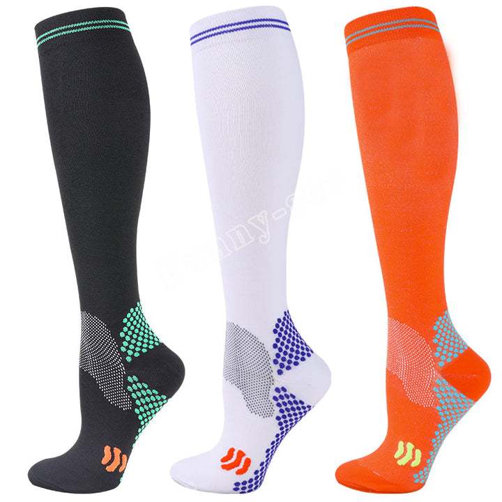 Premium Compression Socks 20 to 30 mmHg Support Socks Breathable Moisture Wicking Unisex Knee High Socks for Sports Travel Work Daily Use 1 or 3 Pairs