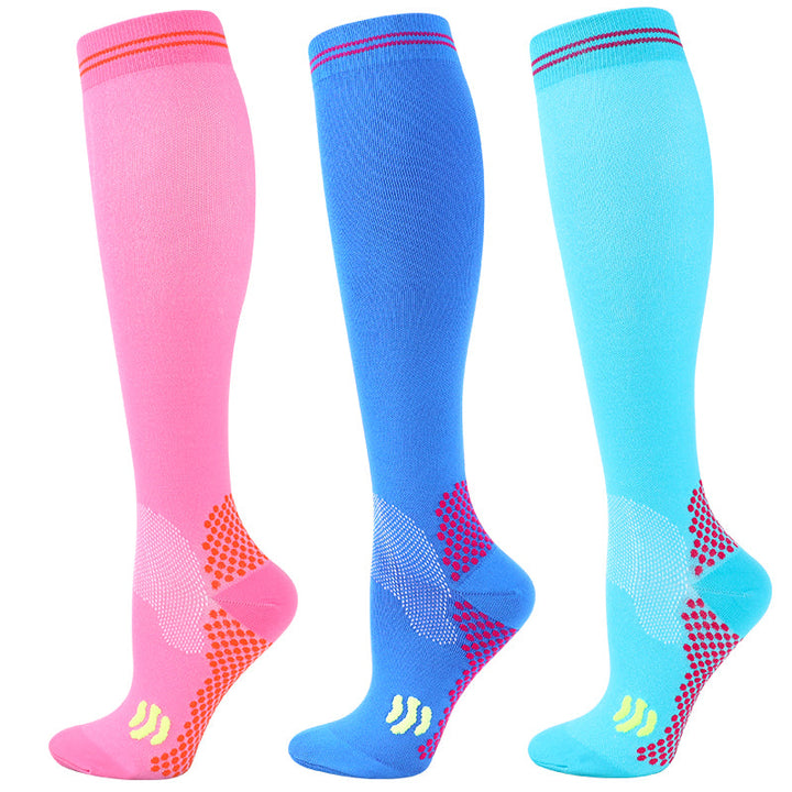 Premium Compression Socks 20 to 30 mmHg Support Socks Breathable Moisture Wicking Unisex Knee High Socks for Sports Travel Work Daily Use 1 or 3 Pairs