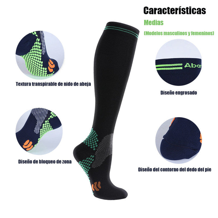 Premium Compression Socks 20 to 30 mmHg Support Socks Breathable Moisture Wicking Unisex Knee High Socks for Sports Travel Work Daily Use 1 or 3 Pairs