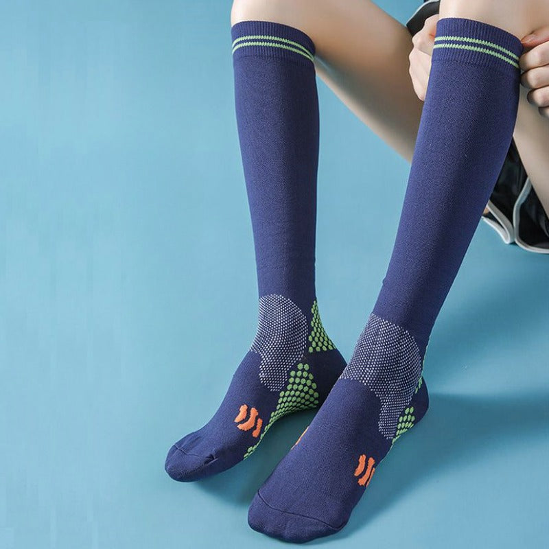 Premium Compression Socks 20 to 30 mmHg Support Socks Breathable Moisture Wicking Unisex Knee High Socks for Sports Travel Work Daily Use 1 or 3 Pairs