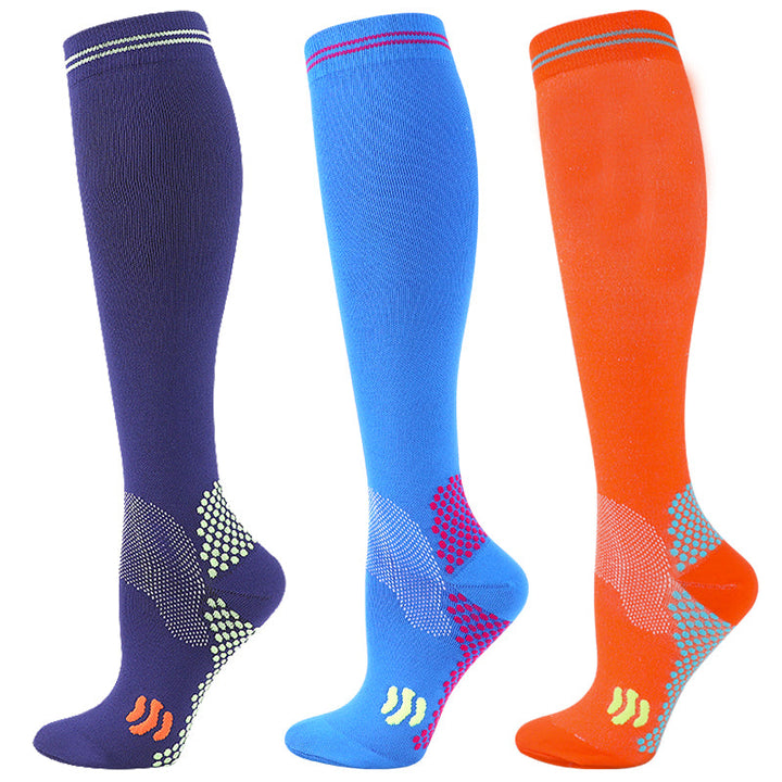 Premium Compression Socks 20 to 30 mmHg Support Socks Breathable Moisture Wicking Unisex Knee High Socks for Sports Travel Work Daily Use 1 or 3 Pairs