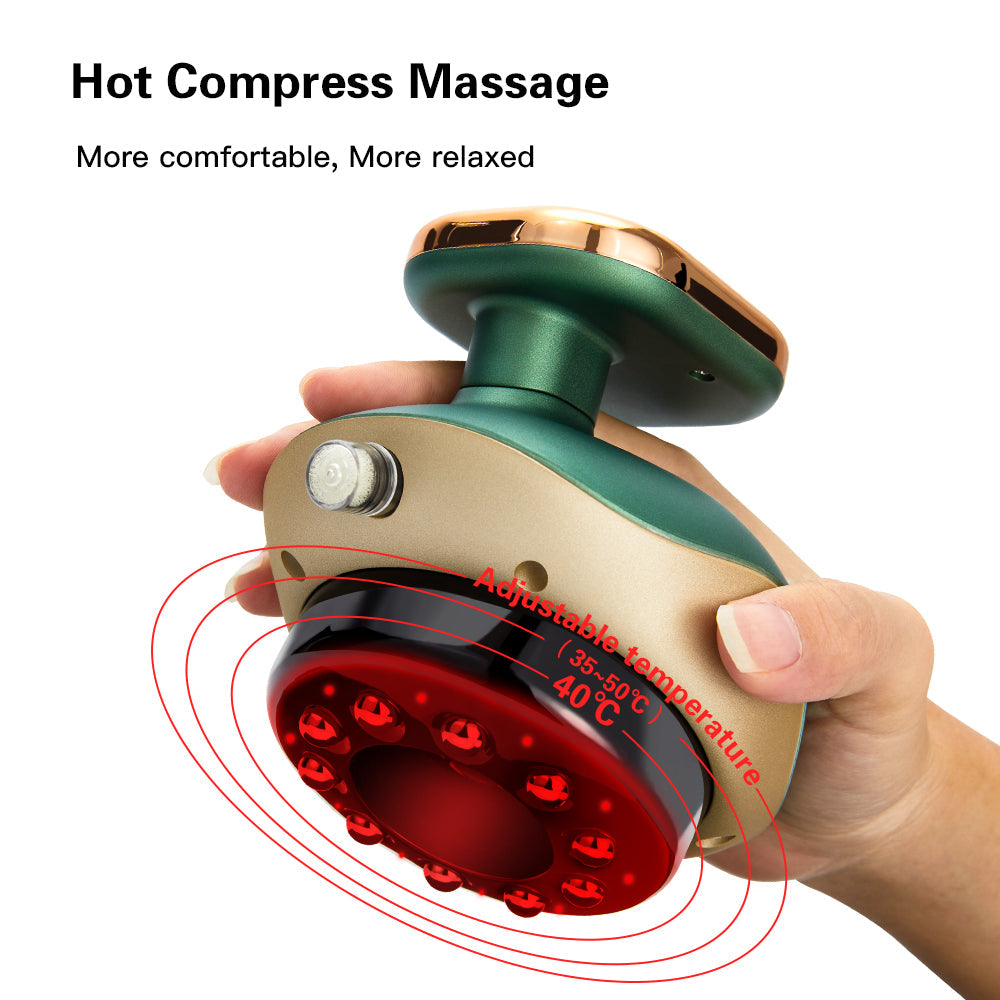 Premium Cupping Massager with LCD – Vacuum Suction, EMS Anti-Cellulite, Heat 35–50°C, Magnet & Gua Sha, Rechargeable (Auto 30-Min Off)