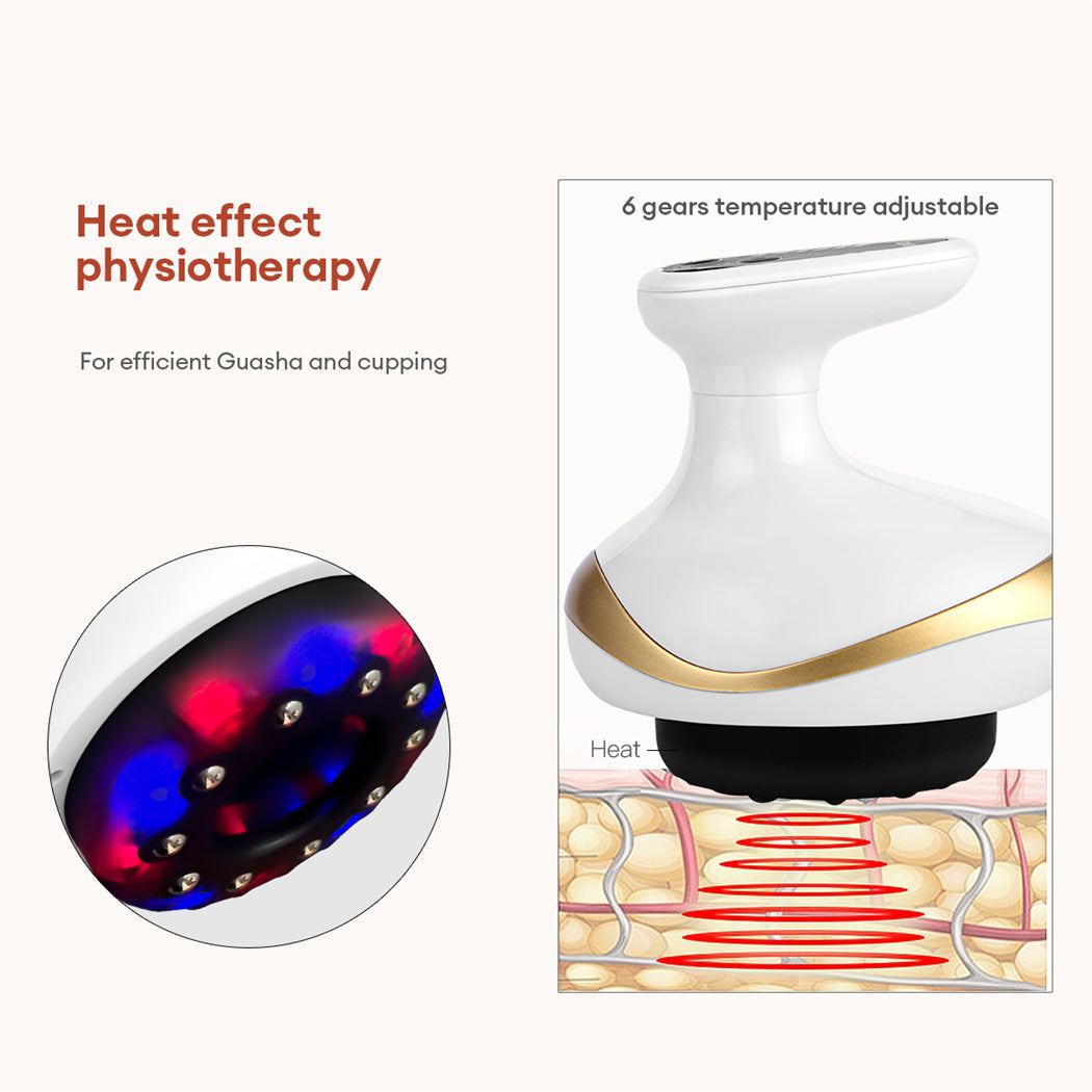 Premium Cupping Massager with LCD – Vacuum Suction, EMS Anti-Cellulite, Heat 35–50°C, Magnet & Gua Sha, Rechargeable (Auto 30-Min Off)