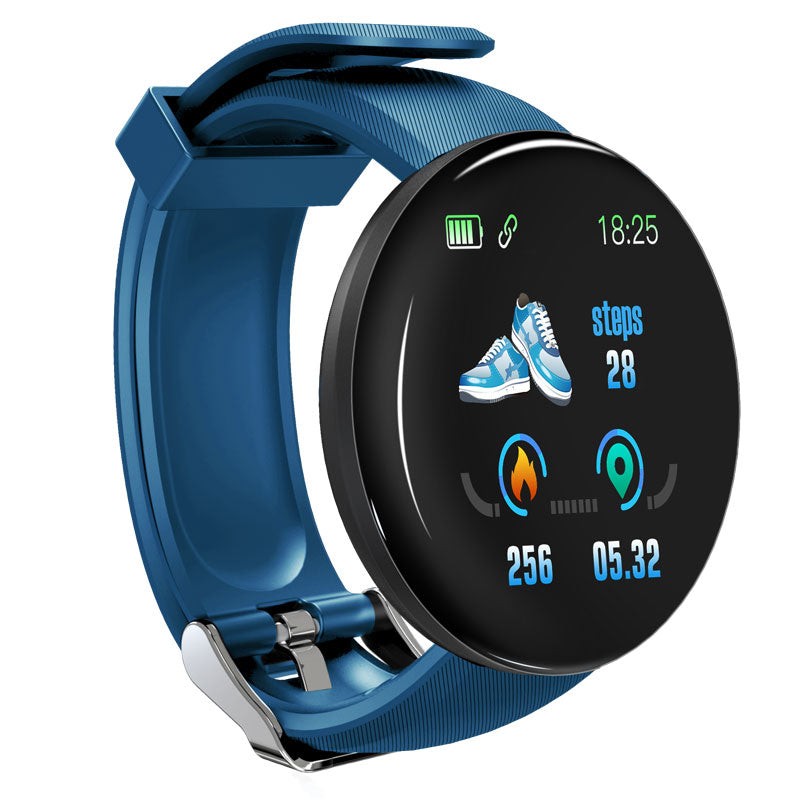 Premium D18 Smart Watch Fitness Tracker 1.3 Inch Touch Bluetooth Waterproof Activity Tracker Call Message Alerts for Android iOS Daily Use