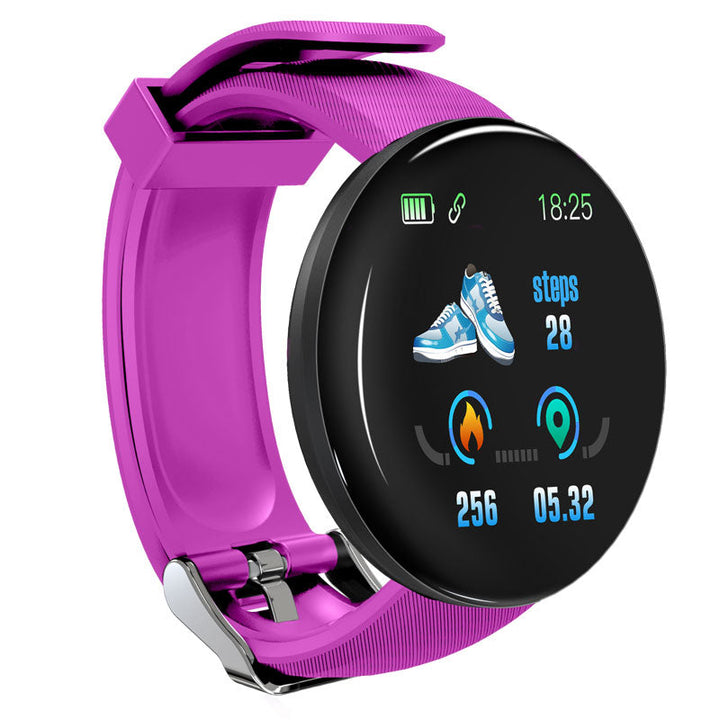 Premium D18 Smart Watch Fitness Tracker 1.3 Inch Touch Bluetooth Waterproof Activity Tracker Call Message Alerts for Android iOS Daily Use
