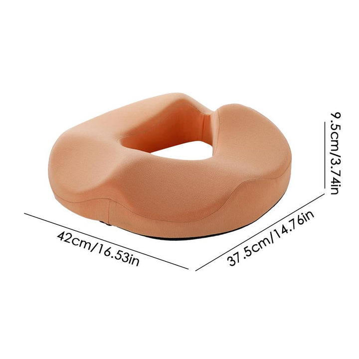 Premium Donut Seat Cushion Memory Foam Ergonomic Chair Pad Non Slip Breathable Cushion Portable for Office Car Home Travel Sitting Daily Use Comfort