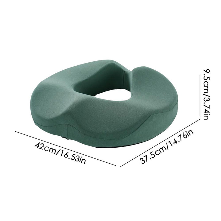 Premium Donut Seat Cushion Memory Foam Ergonomic Chair Pad Non Slip Breathable Cushion Portable for Office Car Home Travel Sitting Daily Use Comfort