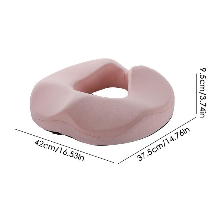 Premium Donut Seat Cushion Memory Foam Ergonomic Chair Pad Non Slip Breathable Cushion Portable for Office Car Home Travel Sitting Daily Use Comfort