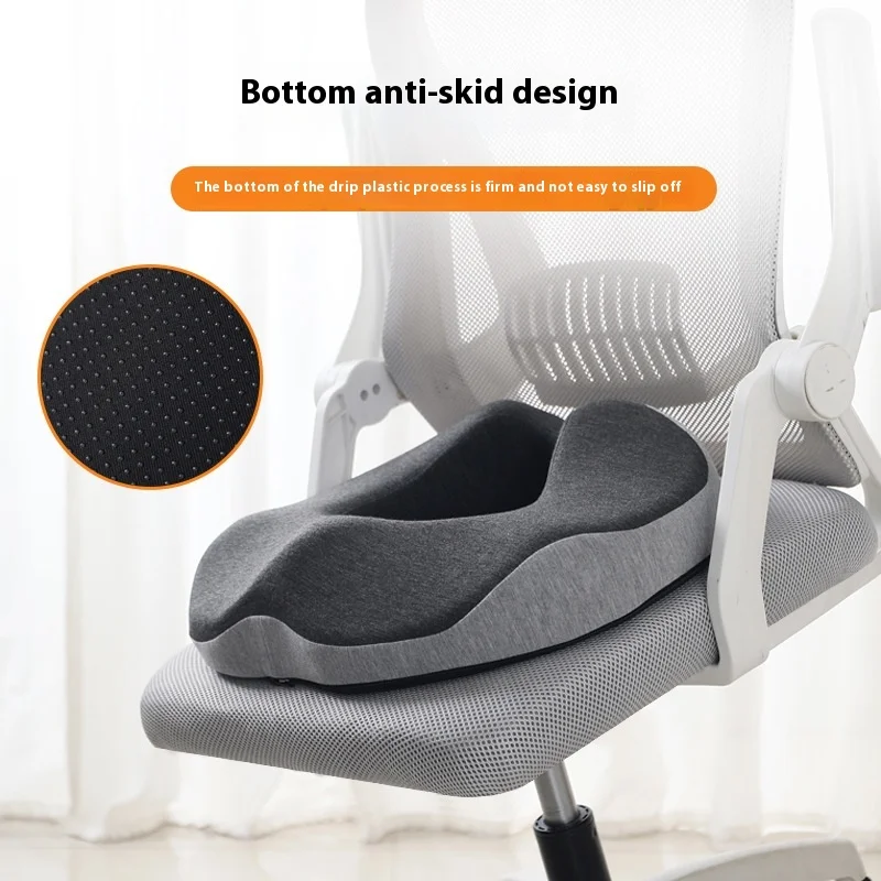 Premium Donut Seat Cushion Memory Foam Ergonomic Chair Pad Non Slip Breathable Cushion Portable for Office Car Home Travel Sitting Daily Use Comfort