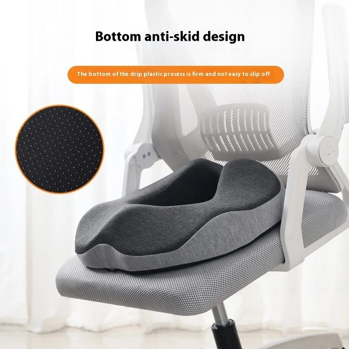 Premium Donut Seat Cushion Memory Foam Ergonomic Chair Pad Non Slip Breathable Cushion Portable for Office Car Home Travel Sitting Daily Use Comfort
