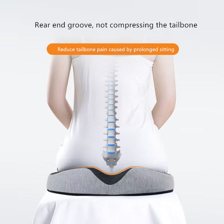 Premium Donut Seat Cushion Memory Foam Ergonomic Chair Pad Non Slip Breathable Cushion Portable for Office Car Home Travel Sitting Daily Use Comfort