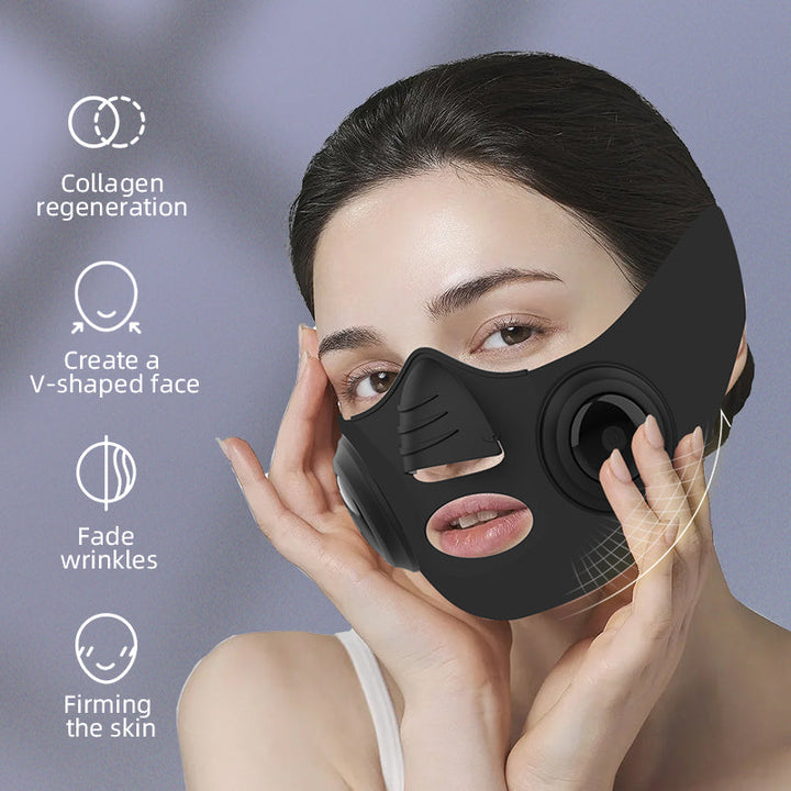 Premium EMS Face Massager V Line Mask Adjustable Facial Training Device Rechargeable Microcurrent Face Belt for Daily Use Skin Care Routine Comfort