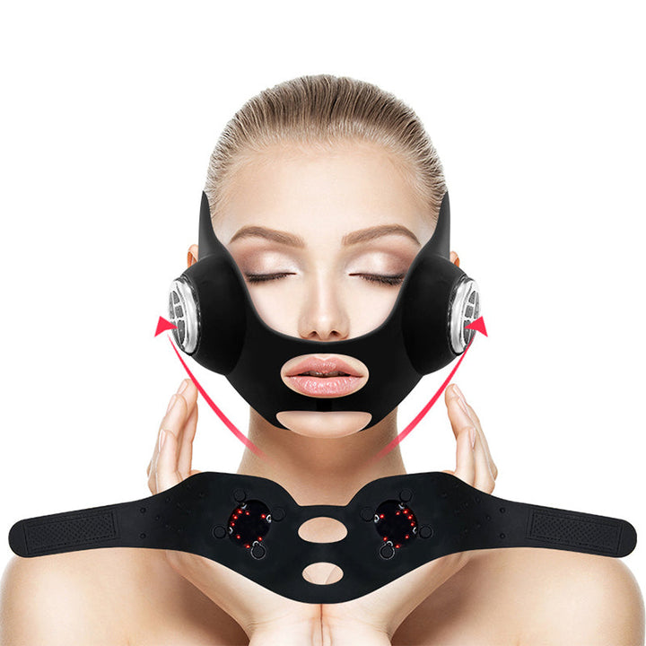 Premium EMS Face Massager V Line Mask Adjustable Facial Training Device Rechargeable Microcurrent Face Belt for Daily Use Skin Care Routine Comfort