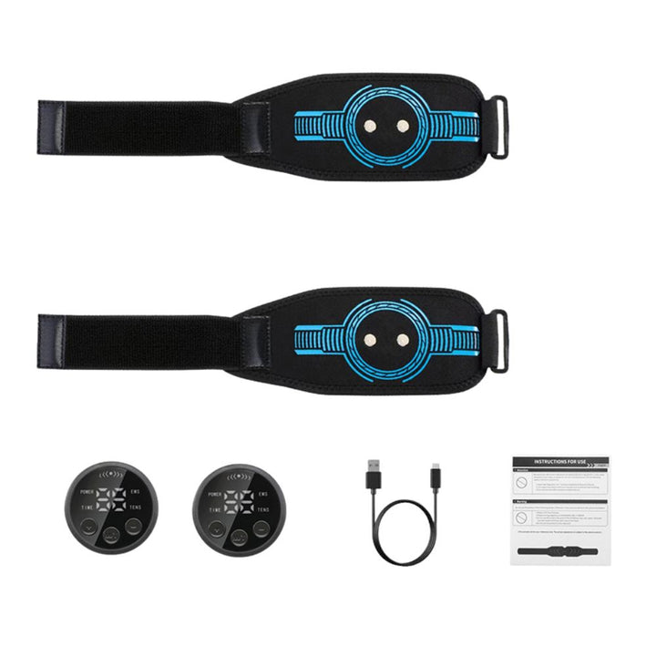 Premium EMS Training Belt Muscle Stimulator Adjustable Abs Arms Legs USB Rechargeable 10 Modes 39 Levels LCD Display for Gym Work Daily Use