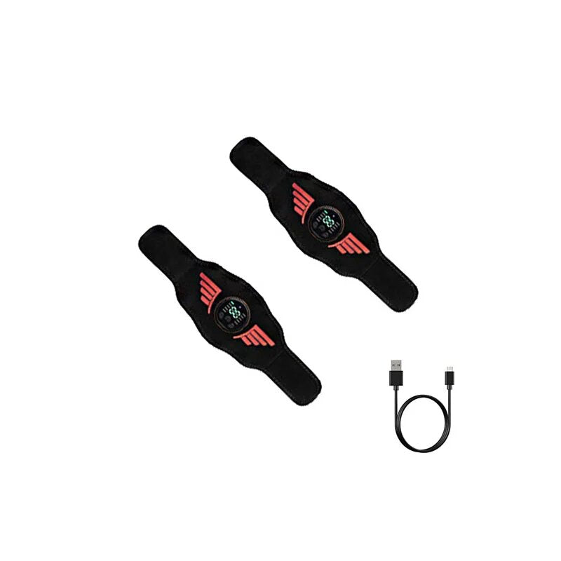 Premium EMS Training Belt Muscle Stimulator Adjustable Abs Arms Legs USB Rechargeable 10 Modes 39 Levels LCD Display for Gym Work Daily Use