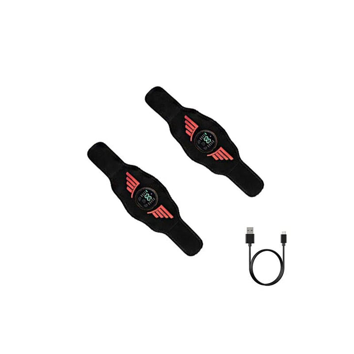 Premium EMS Training Belt Muscle Stimulator Adjustable Abs Arms Legs USB Rechargeable 10 Modes 39 Levels LCD Display for Gym Work Daily Use