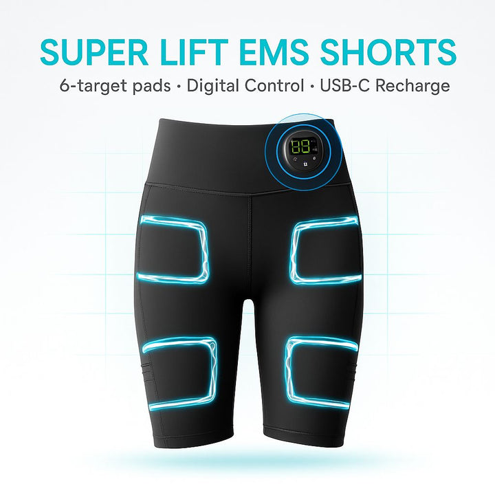Premium EMS Training Shorts Muscle Stimulator Wearable Fitness Pants USB Rechargeable 6 Modes Adjustable Intensity for Gym Work Daily Use Comfort Fit