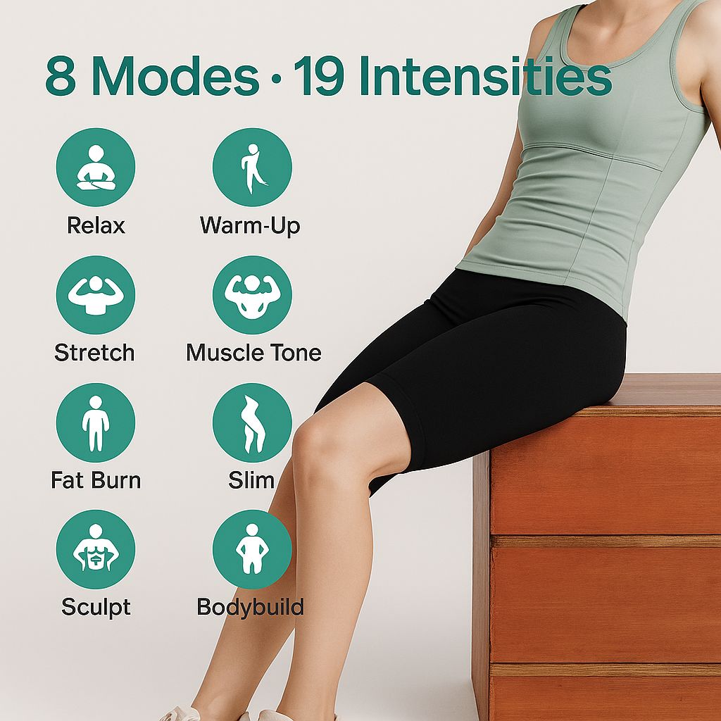 Premium EMS Training Shorts Muscle Stimulator Wearable Fitness Pants USB Rechargeable 6 Modes Adjustable Intensity for Gym Work Daily Use Comfort Fit