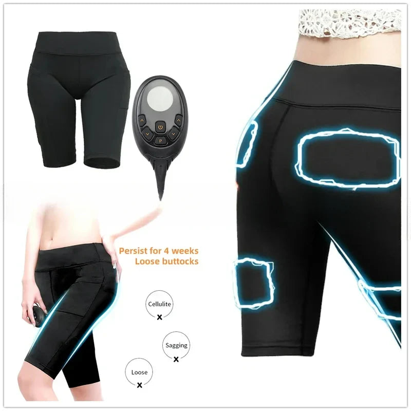 Premium EMS Training Shorts Muscle Stimulator Wearable Fitness Pants USB Rechargeable 6 Modes Adjustable Intensity for Gym Work Daily Use Comfort Fit