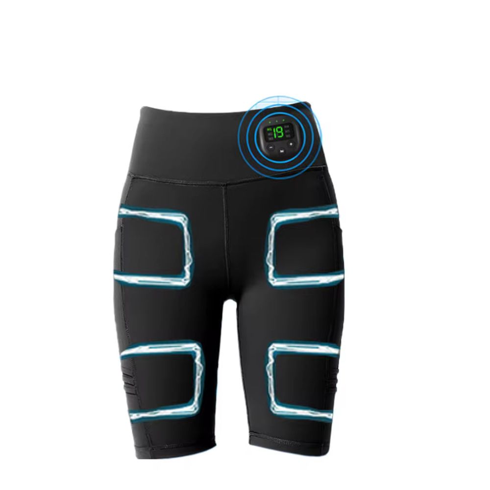 Premium EMS Training Shorts Muscle Stimulator Wearable Fitness Pants USB Rechargeable 6 Modes Adjustable Intensity for Gym Work Daily Use Comfort Fit