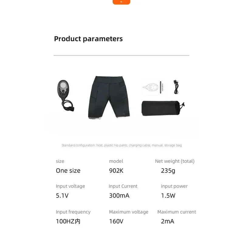Premium EMS Training Shorts Muscle Stimulator Wearable Fitness Pants USB Rechargeable 6 Modes Adjustable Intensity for Gym Work Daily Use Comfort Fit